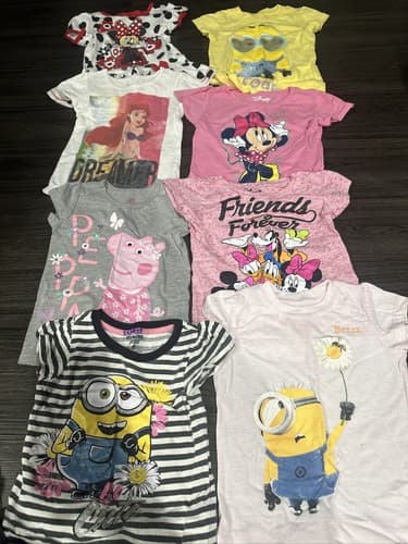 Disney Girls Short Sleeve Shirt Size 3T Lot Of 8 T-shirts - Image 1