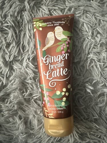 BATH & BODY WORKS GINGER BREAD LATTE BODY CREAM 8 OZ - Image 1