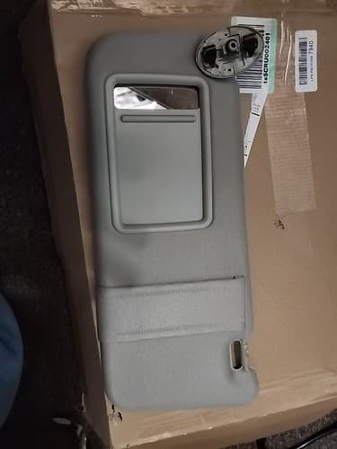 For Toyota Camry 2007-2011 Left Driver Side Sun Visor Without Sunroof Gray Clip - Image 1