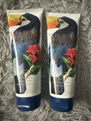BATH & BODY WORKS WAIKIKI BEACH COCONUT BODY CREAM 8 OZ 2 Pack - Image 1