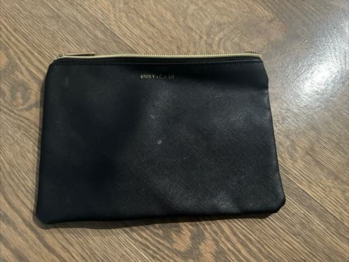 Ruby+Cash Mover. Shaker. Risk Taker. Black Clutch/Makeup Bag Pouch - Image 1