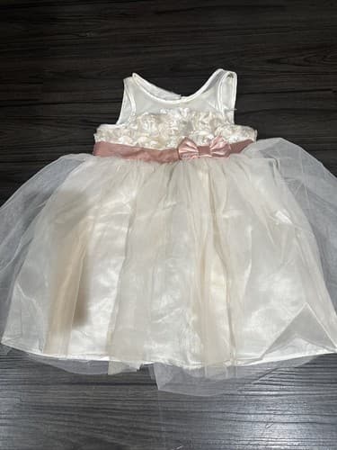 Kids Girls Dresses Children Formal Party Dress Size 3T Ivory - Image 1