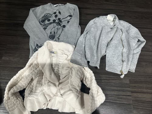 Baby Girl Pullover/zip-up Sweater Long Sleeve Set of 3 Size 3T - Image 1