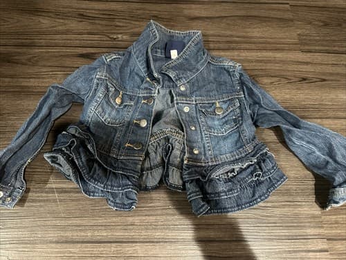 Genuine Kids Denim Button Up Jean Jacket Toddler Size 3T Long Sleeve - Image 1