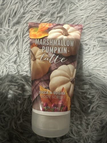 Bath Body Works MARSHMALLOW PUMPKIN LATTE Shea Sugar Body Scrub Exfoliating - Image 1