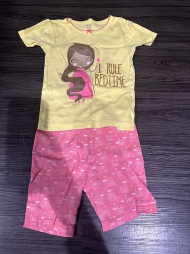 Carter two piece pajama set Girls Size 3T Short Sleeve - Image 1
