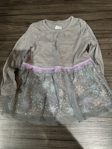 Circo Toddler Girl Long Sleeve Gray Dress 3T - Image 1