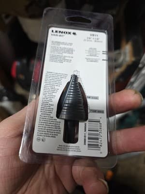 LENOX Step Drill Bit, 7/8 to 1-1/8 Inch (30888VB11) - Image 1