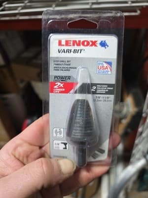 LENOX Step Drill Bit, 7/8 to 1-1/8 Inch (30888VB11) - Thumbnail 2