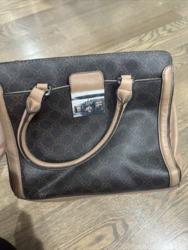 N/W Brown Faux Leather Handbag - Image 1