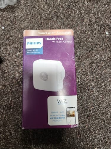 WiZ Philips Hands Free Wireless Control Smart Wi-Fi Motion Sensor - Image 1