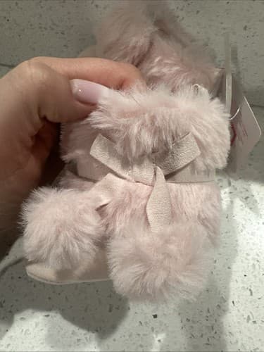 Stepping Stones Faux Fur Boots Infant 1 (0-3mos) Pink - Thumbnail 3