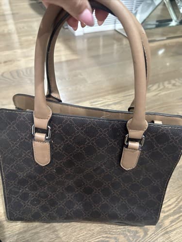 N/W Brown Faux Leather Handbag - Thumbnail 3