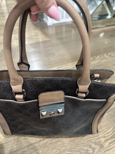 N/W Brown Faux Leather Handbag - Thumbnail 2