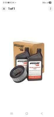SPEEDAIRE Air Compr Maint Kit, 2 qt Oil,Air Filter 1WF46 - Image 1