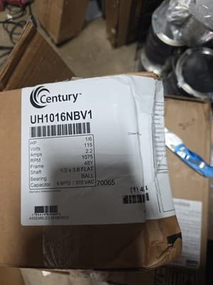 Century Uh1016nbv1 Unit Heater Motor, 1/6 Hp - Thumbnail 2