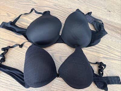 Women Padded Bra 38B Lot Of 2 Black - Image 1