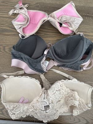 Women Padded Push Up Bra 38C Lot Of 3 - Thumbnail 2