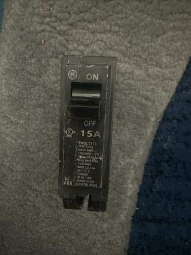 General Electric THQL2115 2P 15A 120/240VAC Plug In Circuit Breaker - Image 1