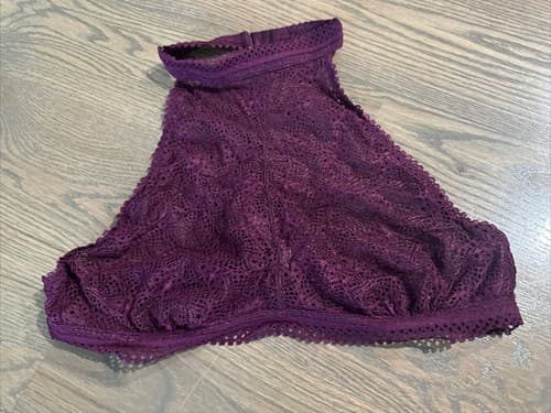 Victoria's Secret Dream Angels Bralette Pink Racerback Lace Unlined Bra Sz. L - Image 1