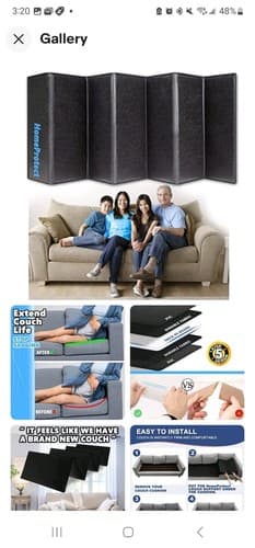 HomeProtect Couch Cushion Support for Sagging Cushions : Under Couch Cushion - Image 1
