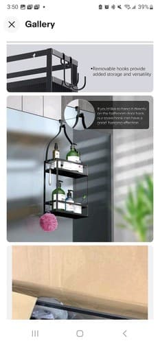 Meangood Shower Caddy Organizer,Mounting Over Shower Head Or Door,Extra Wide Spa - Image 1
