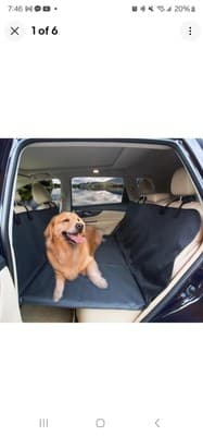 Amochien Back Seat Extender For Pets, Back Seat Pet Bridge - Image 1
