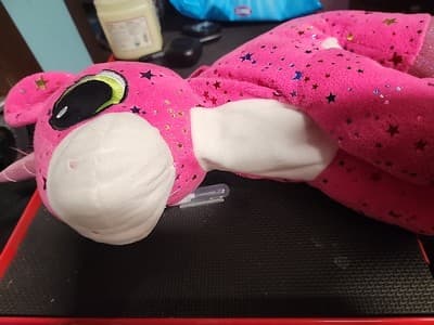 Carries Away Bags Fiesta Twinkle Bright Pink Unicorn Plush Stuffed Shoulder Bag - Thumbnail 4