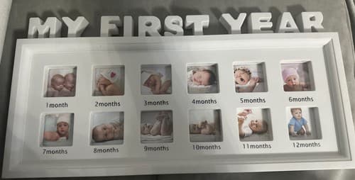 My First Year Picture Frame Newborn Baby Keepsake New - Image 1