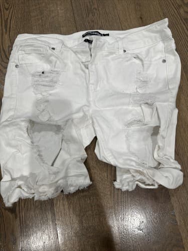 Dollhouse White Denim Short Shorts Size 15 Sienna - Image 1