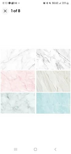 Bcolorpic Flat Lay Backdrops Marble Photography Backgrounds Paper 3 Pack Kit ... - Image 1