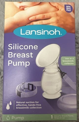 NIB Lansinoh Silicone Manual Breast Pump for Breastfeeding - Image 1