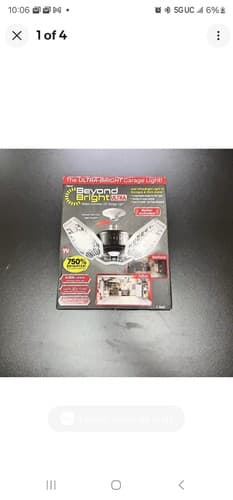 BEYOND BRIGHT 6000 Lumens LED Flush Mount Motion Activated Garage Light - Image 1
