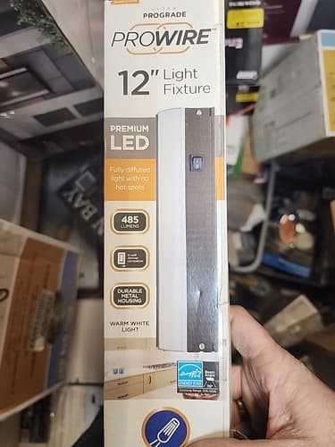 ULTRA PROGRADE ProWire Direct Wire 12" LED Oil-Rubbed Bronze Under Cabinet Light - Image 1