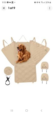 Meadowlark XL Premium Hammock Dog Car Seat Cover Back Seat, - Image 1