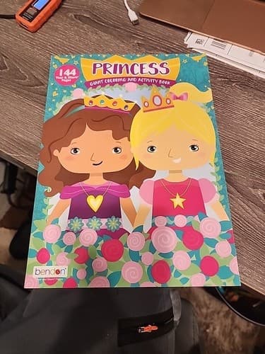 Princess Giant Coloring and Activity Book for Kids - 144 Tear & Share Pages - Image 1