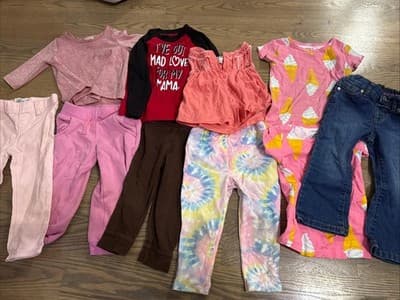 Lot Of Baby Girl Clothes Size 2T - Image 1