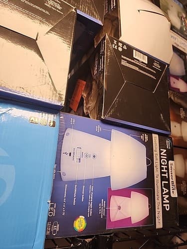 Sensor Brite LED Motion Activated Night Lamp 7 Colors Base Lot Of 5 - Image 1