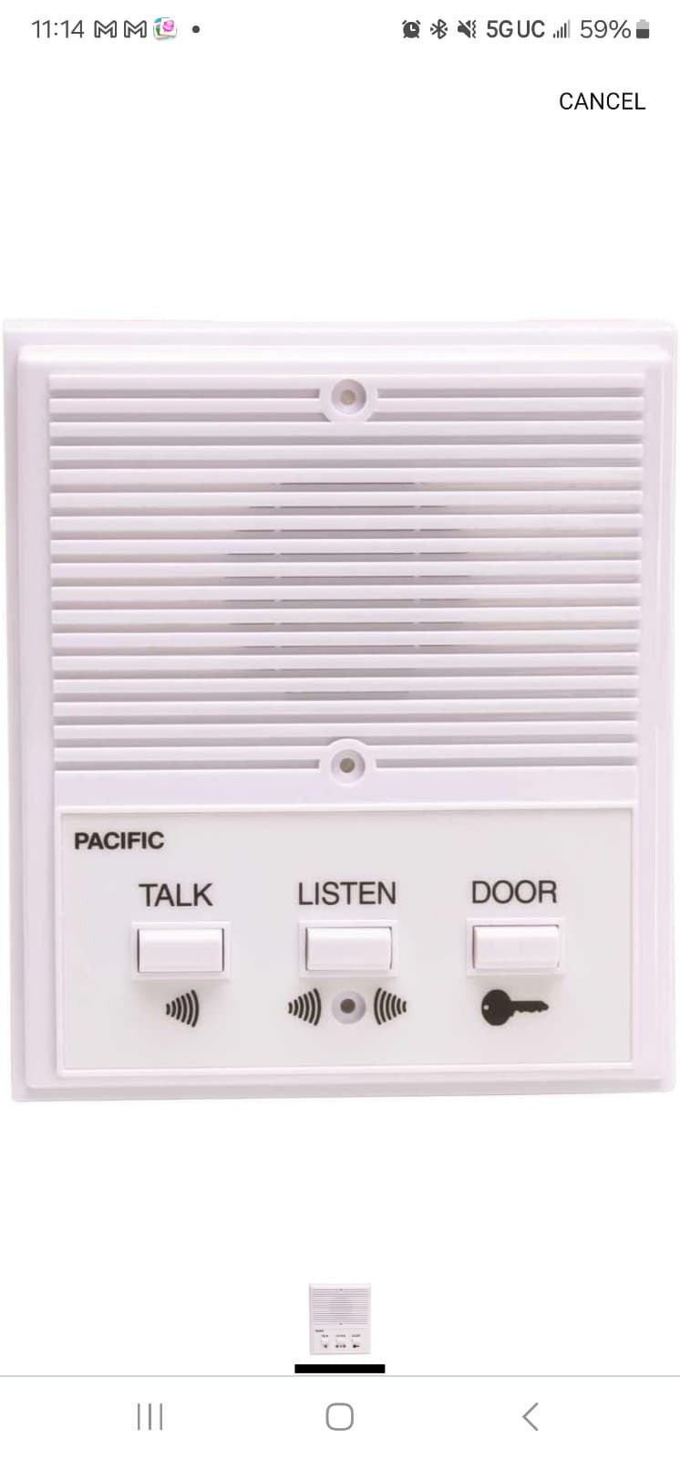 Pacific Apartment Intercom Station 3404 universal replacement 4 wire system - Image 1