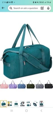 Narwey For Spirit Airlines Personal Item 18x14x8 Foldable Bag Mint Green - Image 1