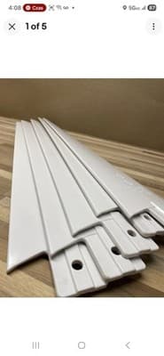 Set Of 5 Blades Hampton Bay Mena 54 in Matte White Ceiling Fan 1005919928 - Image 1