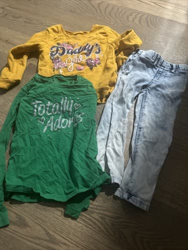 Lot of 3 Girls Toddler Clothes Size 4T - Image 1