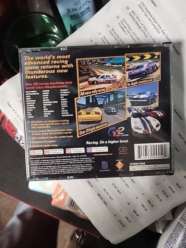 Gran Turismo 2 (Sony PlayStation 1, PS1, 1999) Black Label CIB TESTED - Thumbnail 2