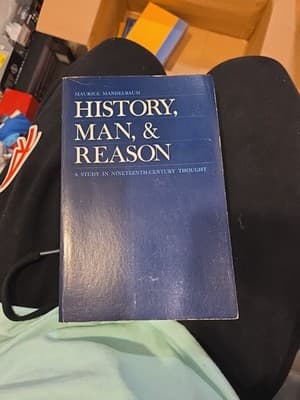 HISTORY, MAN, & REASON Maurice Mandelbaum PB Good philosophy 19th century - Image 1