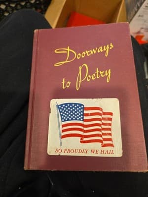 Doorways to Poetry Louis Untermeyer 1938 Harcourt Brace Hardcover Textbook - Image 1