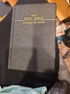 1953 THE HOLY BIBLE Genesis to Ruth Vol 1 Catholic Confraternity Ed Leatherbound - Image 1