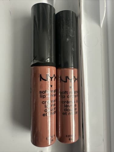 NYX Soft Matte Lip Cream 0.27 fl oz Nude Tones 2 Pack New SMLC02 Stockholm - Image 1
