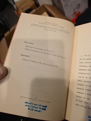 1953 THE HOLY BIBLE Genesis to Ruth Vol 1 Catholic Confraternity Ed Leatherbound - Thumbnail 2