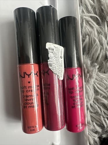 NYX Soft Matte Lip Cream 0.27 fl oz Pink Tones 3 Pack New - Image 1