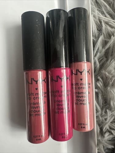 NYX Soft Matte Lip Cream 0.27 fl oz Pink Tones 3 Pack New - Image 1